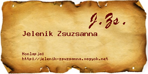 Jelenik Zsuzsanna névjegykártya